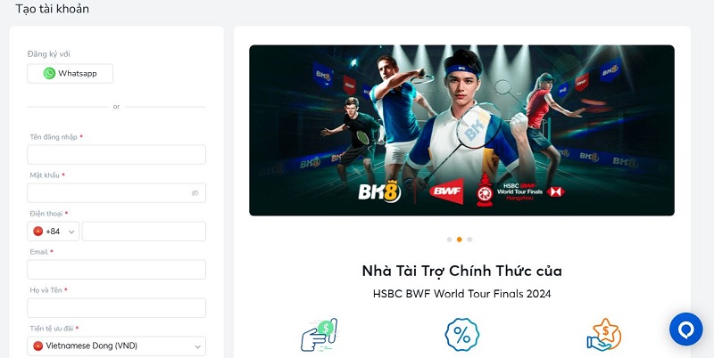 đăng ký tài khoản chơi phỏm online tại BK8